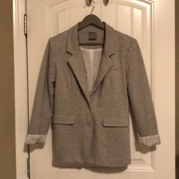 Grey blazer sz L - Picture 1 of 5